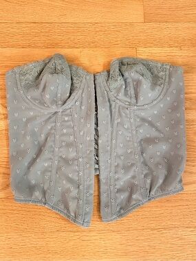 Urban Outfitters Light Blue Lace-Trim Strapless Bustier